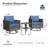 Harbin Wicker 2 - Person Patio Conversation Set with Cushions-176680910