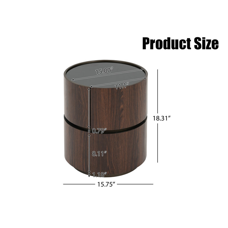 Retro Double Storage Side Table