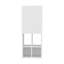 Armoire de toilette murale Niwot, une porte, organisateur pour articles de toilette et serviettes, blanc