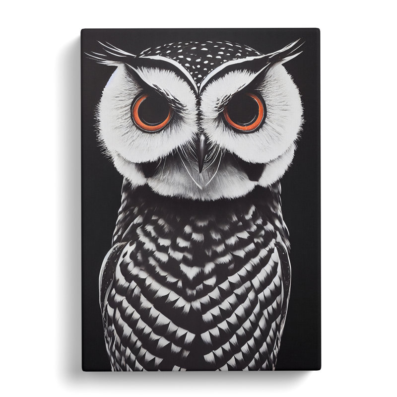 The Fierce Owl - Wrapped Canvas, 50cm H x 35cm W x 3cm D