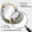 Miroir mural or et blanc-463797211