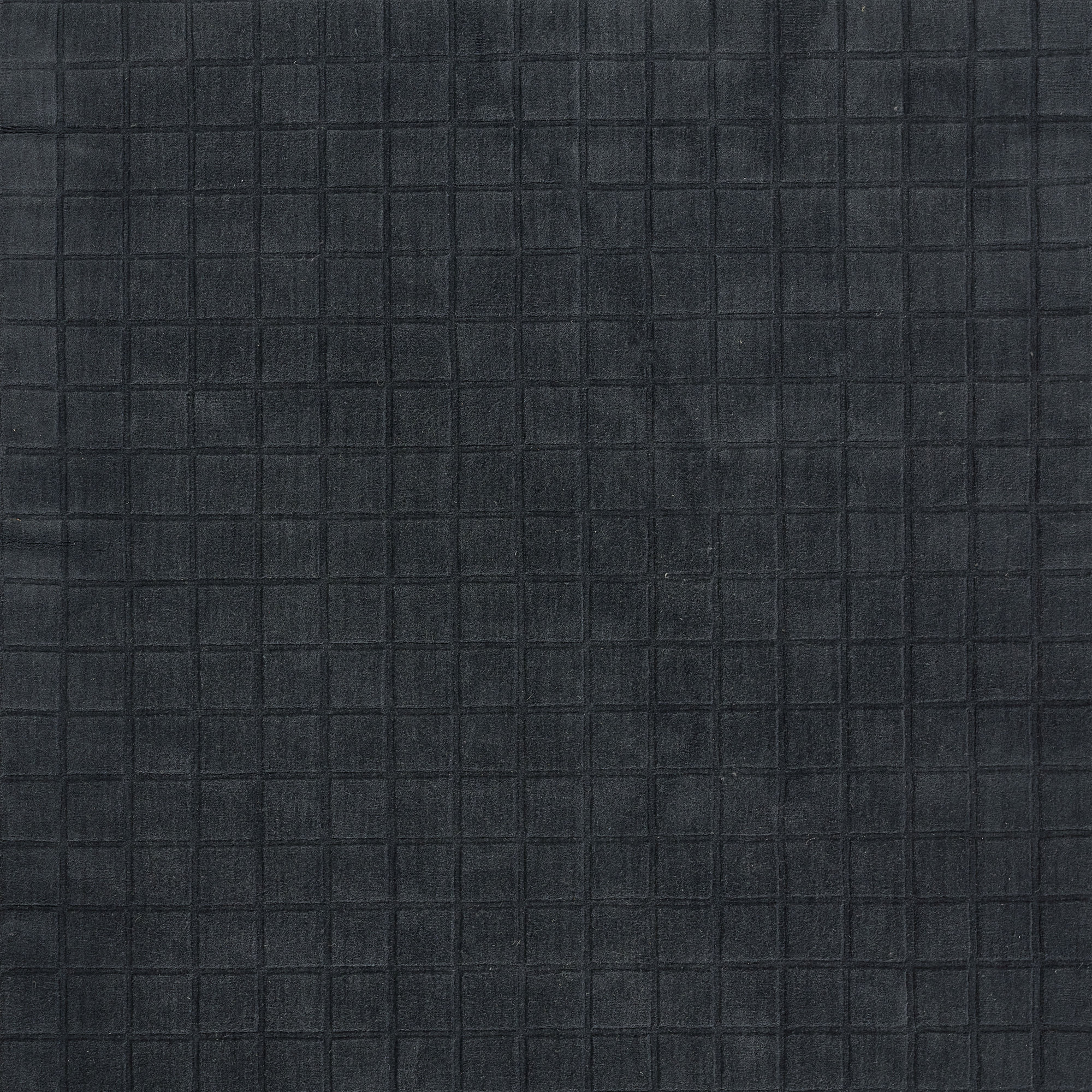 AllModern Contour Hand Loomed Wool Geometric Navy Area Rug, Rectangle 9' x 12'