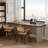 Brown Rectangular Solid Wood Desks-108333386