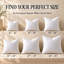 Ensemble de 1 coussin carré carré blanc 100% coton, 50% duvet et 50% plumes, tailles multiples-93653130
