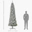 Sapin de Noël artificiel enneigé avec branches réalistes, 250 lumières DEL préinstallées-1154332792