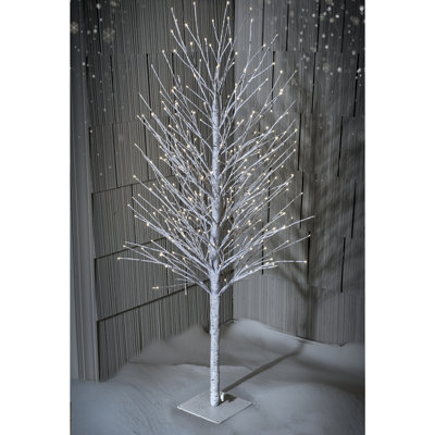 48" Led Birch Tree