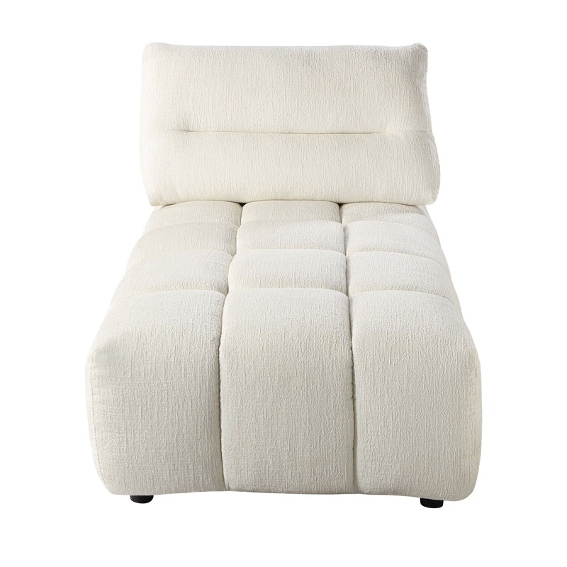 Chaise sans accoudoirs modulaire contemporaine Cristeen - beige
