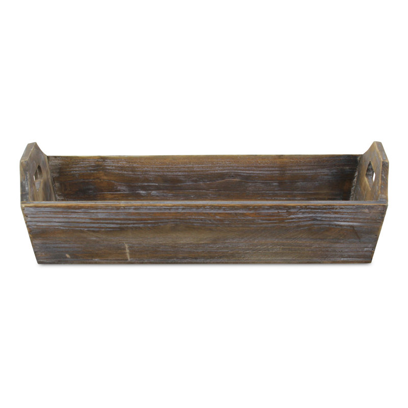 Aimaan Solid Wood Tray, Brown