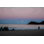 Mauve coucher de soleil sur la plage - peinture sur toile tendue