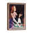 Classic Brown Wood Floater Framed