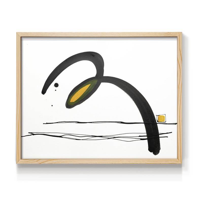 «Think About It I», impression encadrée, H 8 po x l 10 po, Naturel