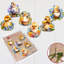 Clip-on Ornaments Collection 7.5'' Handmade Wood Birds Shatterproof Holiday Shaped Ornament