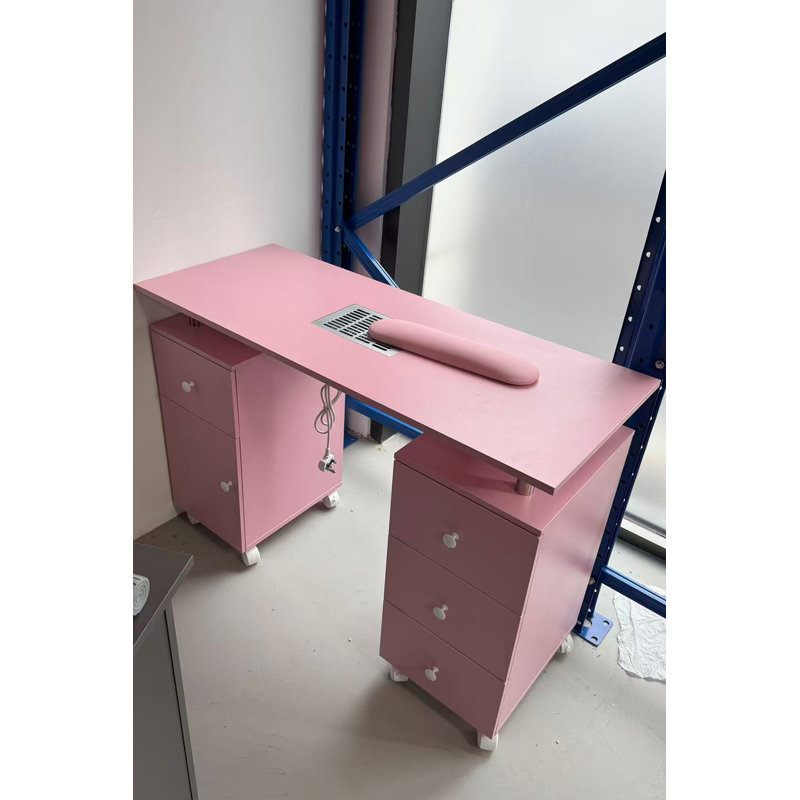 MDF；Particleboard Makeup Organiser, Pink