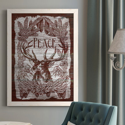 «Red Wood Peace» - Reproduction de photo sur toile simple