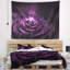Tapisserie à fleurs fractales rose foncé Abstract-28505093