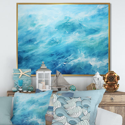 Azur bleu lagon horizon I - reproduction sur toile