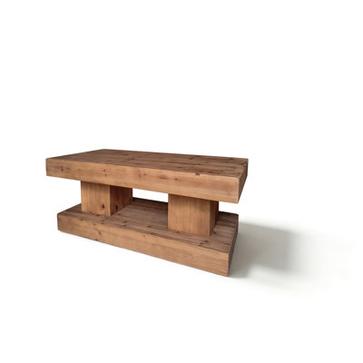 Timberline 47.24'' Farmhouse Style Solid Wood Coffee Table for Living Room