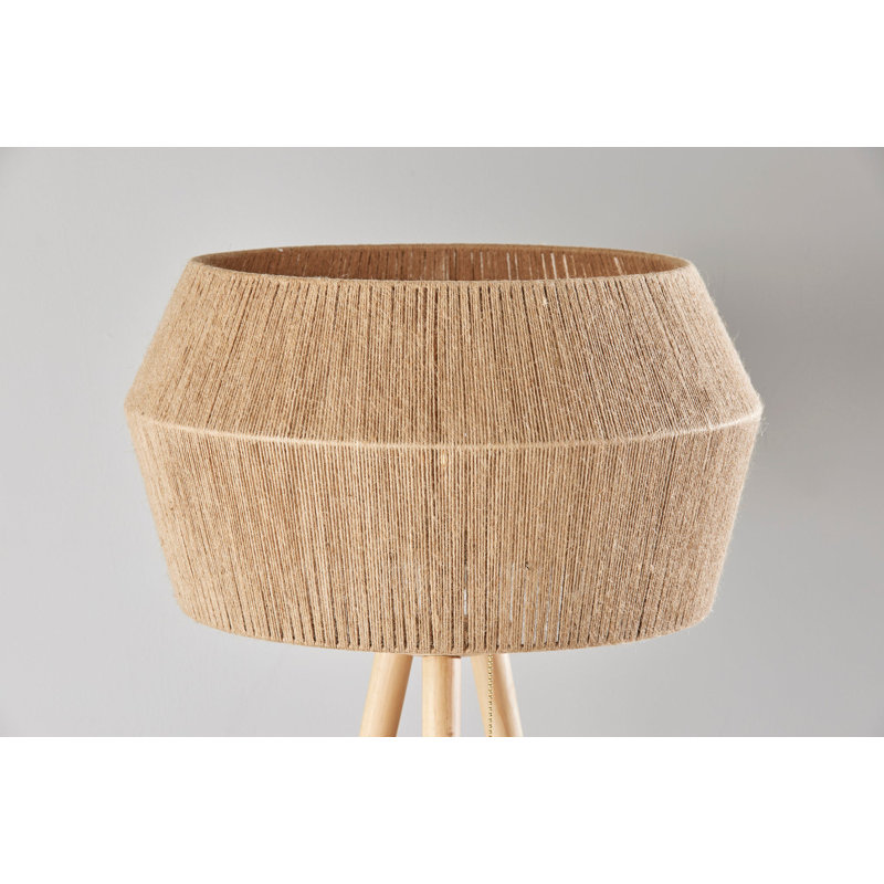 Isona 61'' Tripod Floor Lamp, Natural