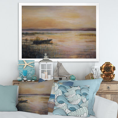 " Pastel Sunset Over The Lake "