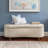 Bailey Boucle-Style Curved Storage Accent Bench-276019328