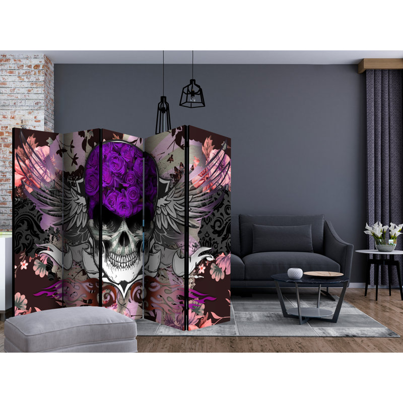 Cottrill 225cm W x 172cm H 5 - Panel Folding Room Divider