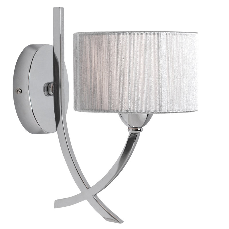 Yusuf Chrome Armed Sconce