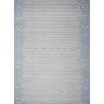 Striped Area Rug in Gray