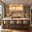 2-Light Glass Kitchen Island Pedant-441997955