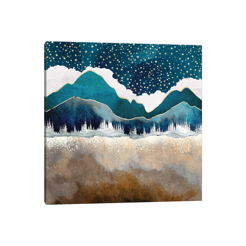 Fin de l'hiver - Imprimé, Toile tendue, H 26 po x l 26 po x P 1,5 po