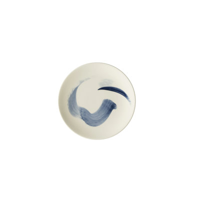 Brushstroke Handmade Bone China Salad/Dessert Plate