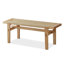 Banc en bois massif Burlywood