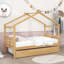 Lit maison en bois avec lit gigogne Iakup-294356112-294356114