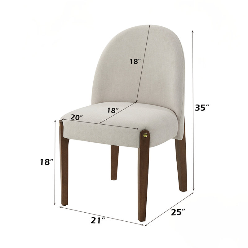Chaise rembourrée (ensemble de 2)
