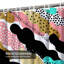 Rideau de douche abstrait avec 12 crochets-1195616955