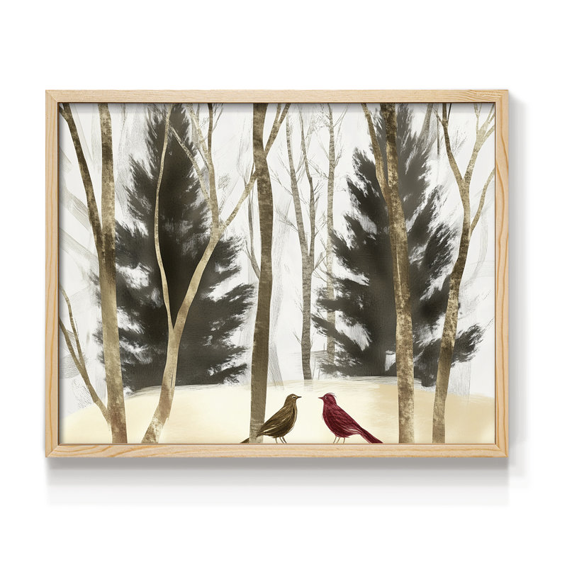 Chirstmas Art-CDLXIX -Framed Print - Restickable, H 8 po x l 10 po, Naturel
