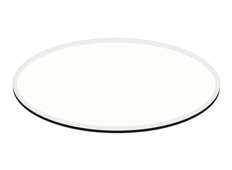 Plateau de table biseauté Fauntleroy, 54 po x 28 po