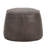 Laurenn Faux Leather Pouf - Brown-890669454
