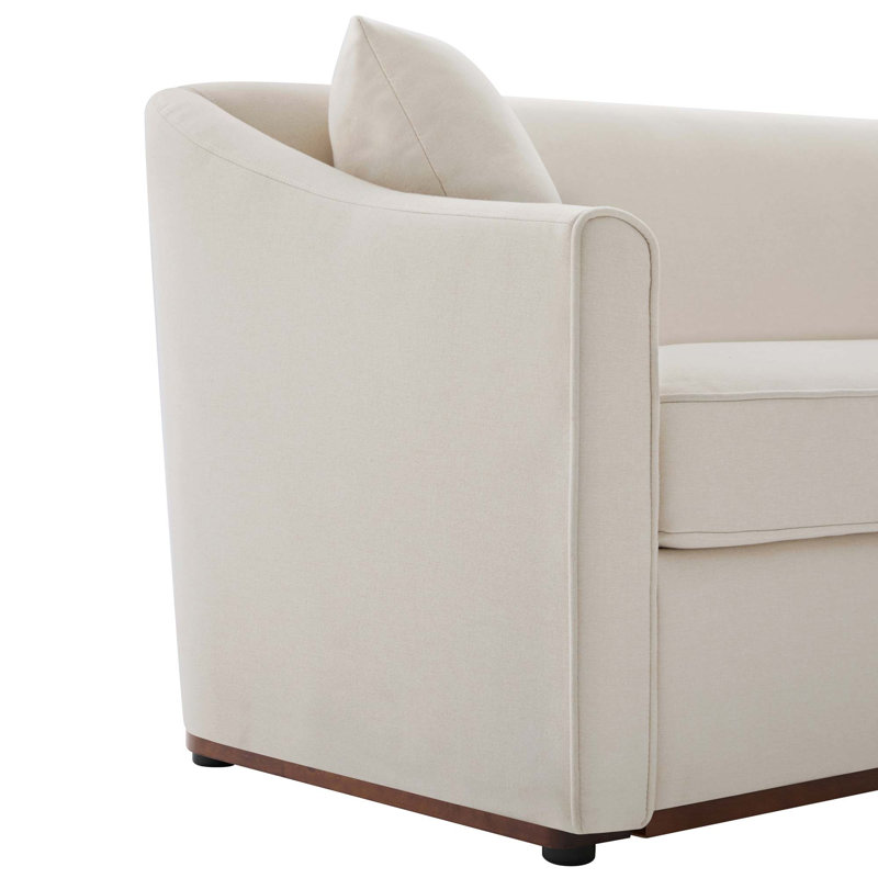 Canapé moderne à 3 places 75,78 po, Chenille beige