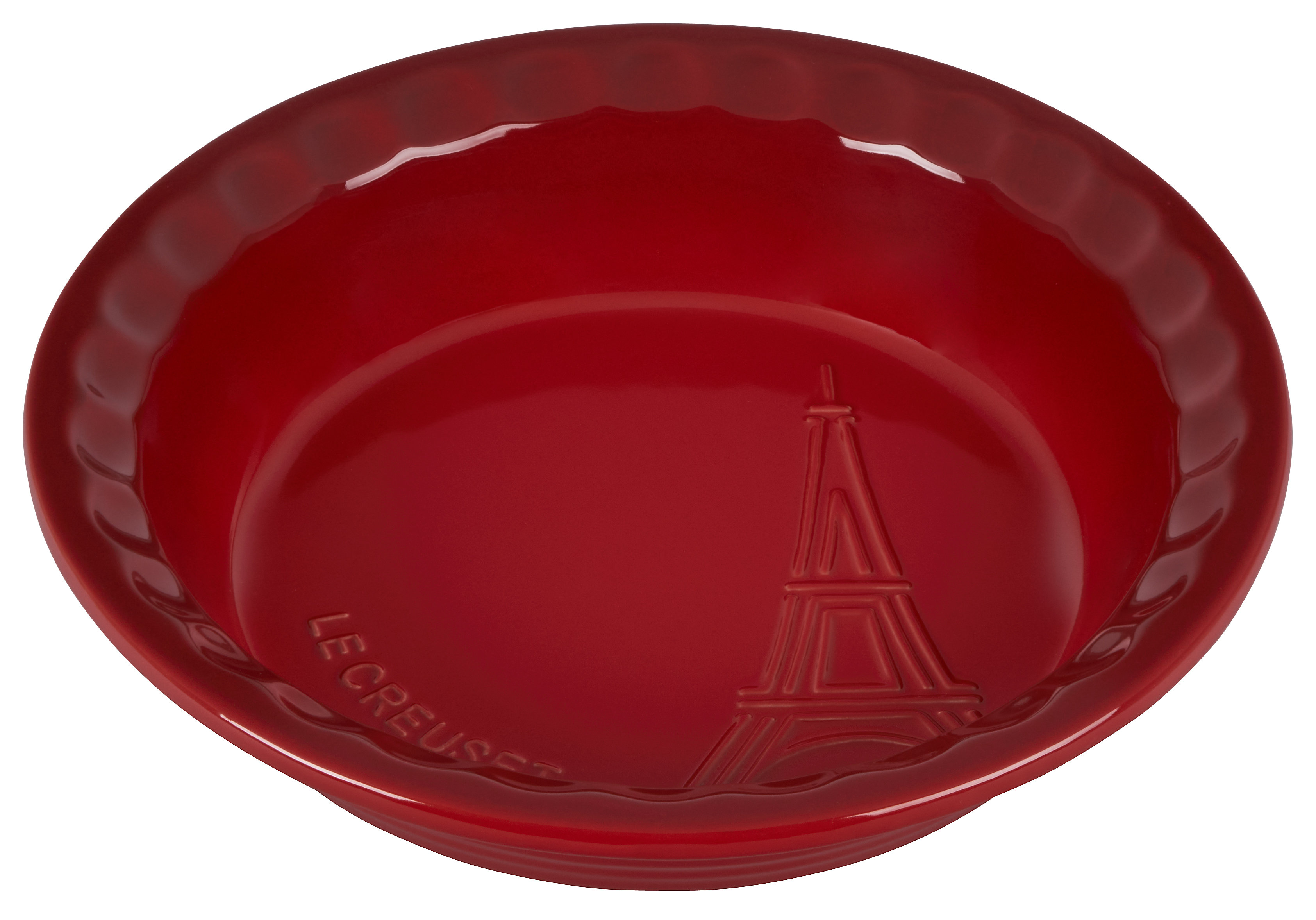 Le Creuset Cerise Red Stoneware Ceramic Pie Dish + Reviews