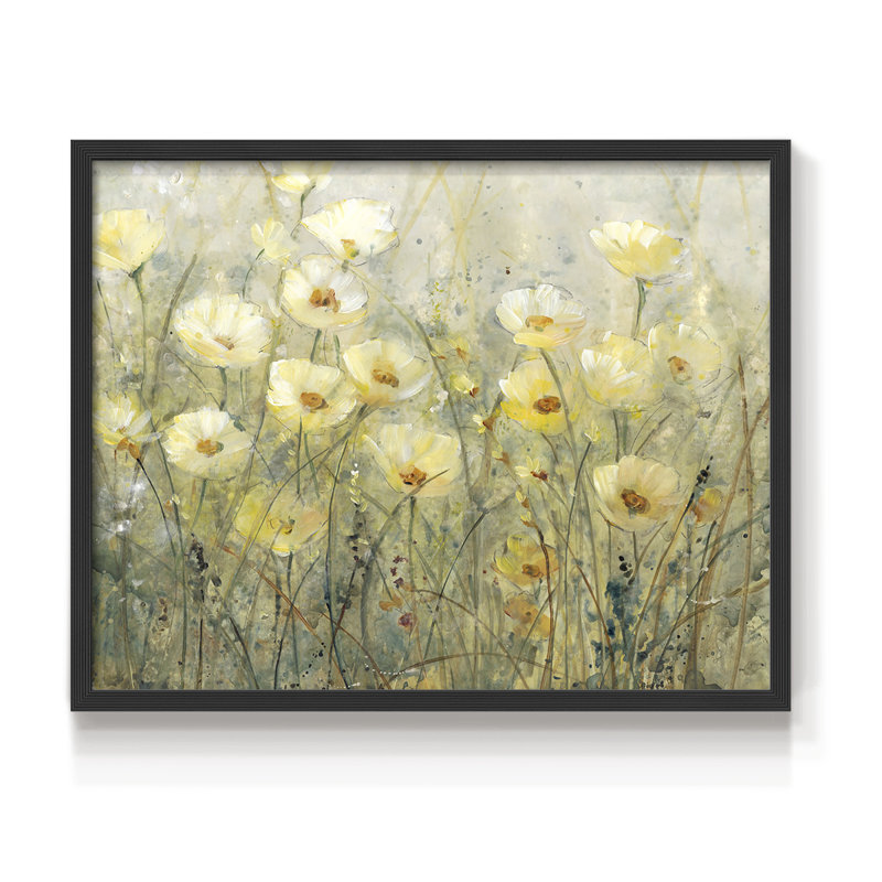 Été en fleurs I - reproduction encadrée - réarmable, H 8 po x l 10 po, Noir, noir, noir, noir
