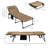 Outsunny 2 Piece Folding Chaise Lounge with 5-level Reclining Back-1549094829