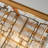 Girtman 4-Light Mid-Century Modern Matte Gold Glass Fringe Chandelier for Dining Room with Water Glass Shade