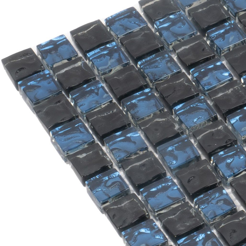 11.7" X 11.7" Polished Glass Mosaic Tile