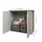Storage Sheds,37 Cu.Ft Lockable Storage Cabinet Waterproof Resin Tool Storage Box (Gray)-123435998