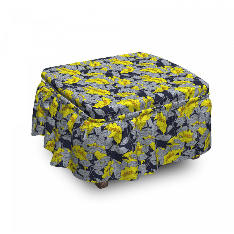 Box Cushion Ottoman Slipcover