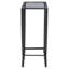 Cockrell Glass Top Cross Legs End Table