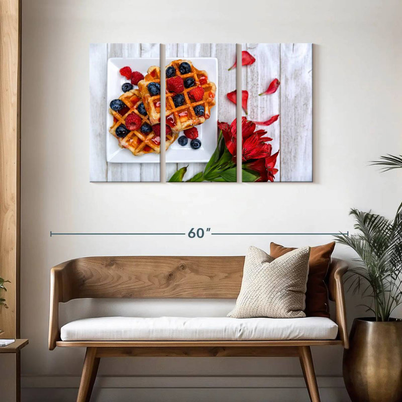Yarlin Berry Waffles, 28" H x 45" W