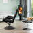 Oundle Swivel Based Based Recliner and Footstool - Cream-1357807777