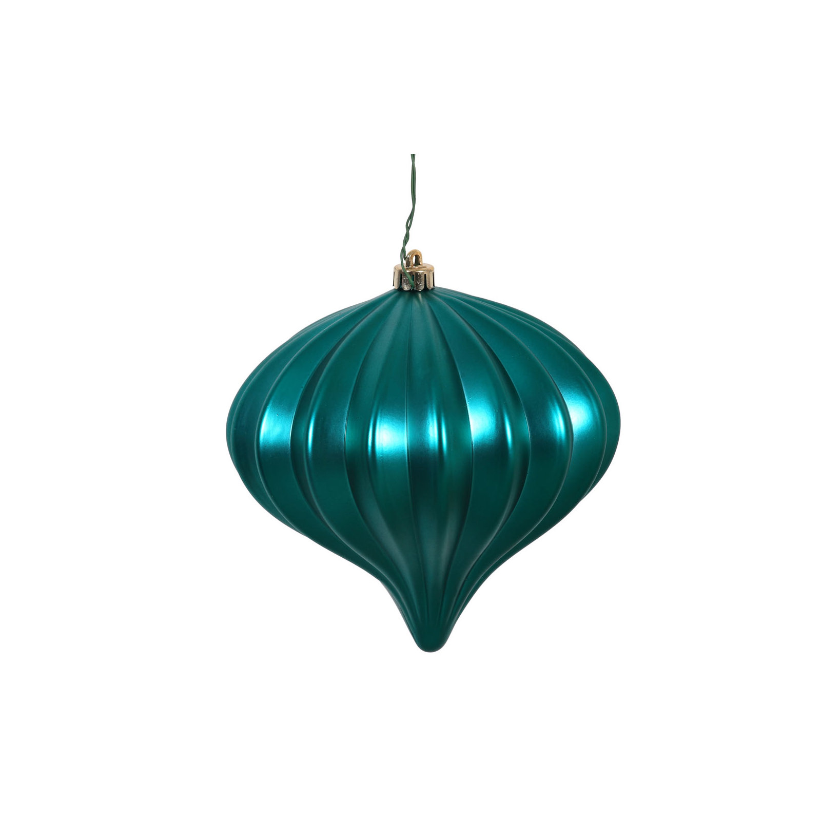 5.7" Onion Christmas Ornament UV, Teal