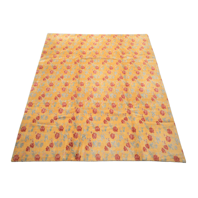 Tapis floral transitionnel 8 pi 4 po x 10 po x 10 po